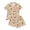 #A14 Khaki, variant on Gyexs Halloween Pajamas Sleepwear for Women Printed Collar Short Sleeve Shorts Pajama Set Pjs Womens Pajamas #A01 Khaki, Size XL