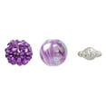 thumbnail image 3 of Cousin DIY 17-Inch Acrylic Purple Shamballa & Swirl Bead Strand, 62 Pieces, 3 of 8