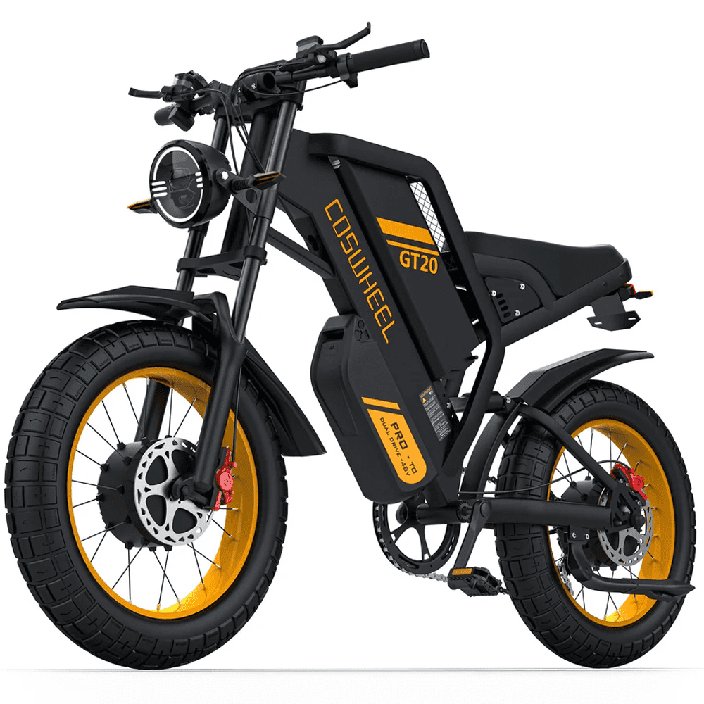 COSWHEEL GT20 PRO Electric Bike 3000W Dual Motor 40Ah Battery 20" All-Terrain Tires 31MPH Top Speed for Adult Ebike