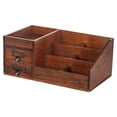 thumbnail image 1 of Bandeja de tocador de maquillaje, organizador de maquillaje de madera, caja de almacenamiento para mandos a distancia portátil, organizador de Perfume, 1 of 8