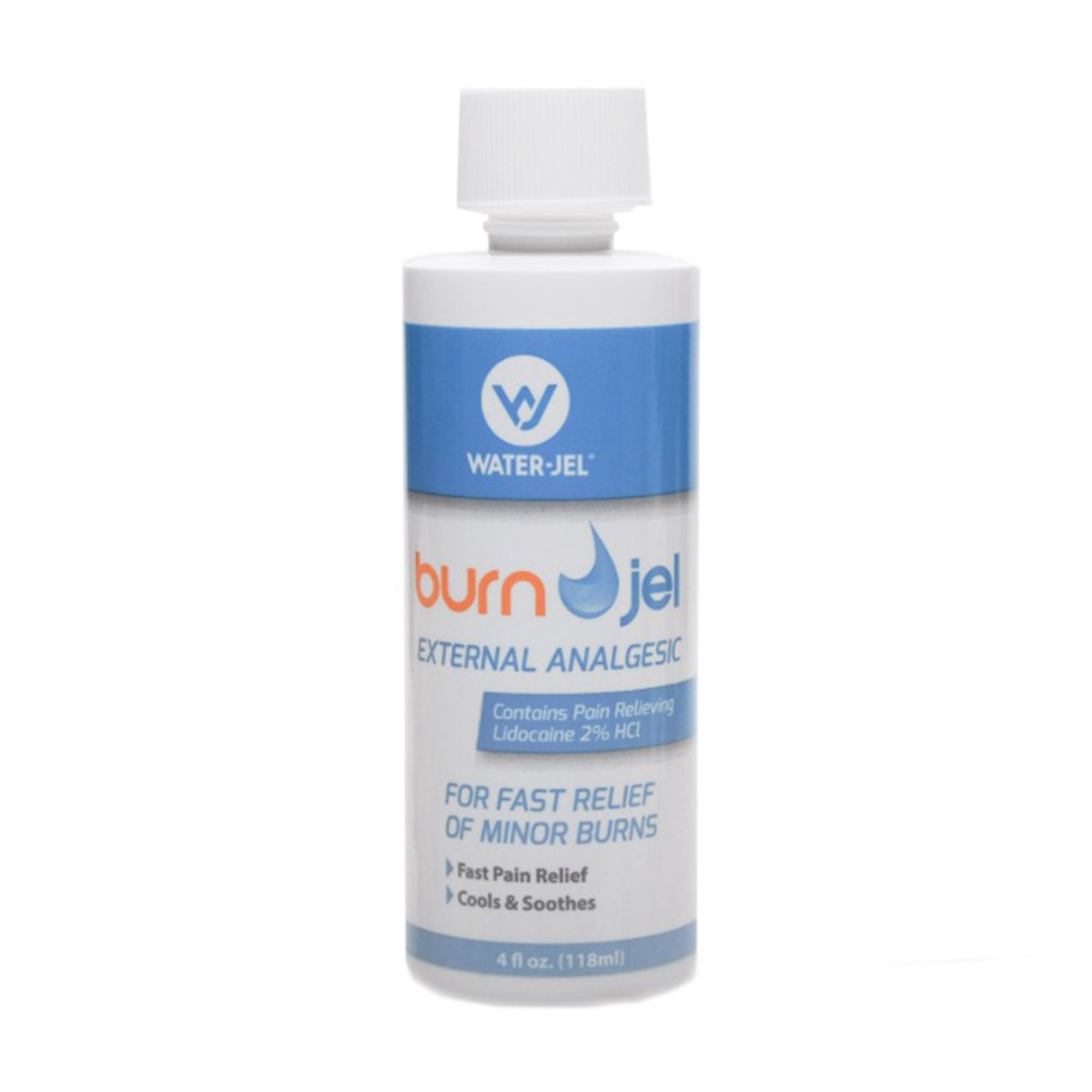 Water Jel Burn Jel Burn Relief Lidocaine 4 oz. Bottle Topical Gel 2% Strength