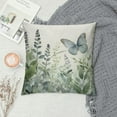 thumbnail image 2 of ARISTURING Eucalyptus Leaves Throw Pillow Covers Sage Green Leaf Butterfly Decorative Pillow Cases Spring Summer Floral Pillow Cover Farmhouse Decor for Room Couch Sofa Patio Porch Outdoor, 2 of 5