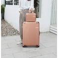 thumbnail image 4 of MKF Collection Tulum Carry-On Luggage Hardside, Luxurious Travel Suitcase by Mia K - Silver, 4 of 12