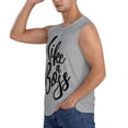 thumbnail image 3 of Bixox Men's Like a Boss Printed Shirt Sleeveless Fitness Tank Top-3X-Large, 3 of 7