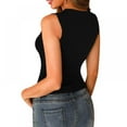 thumbnail image 2 of Débardeurs d'Été pour Femmes, Hauts Sans Manches Tricotés Élastiques, 2 of 7