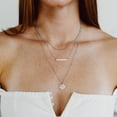thumbnail image 4 of Conjunto de 3 Collares Ava Riley en Plata Baño de Oro 14K, 4 of 5