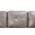 thumbnail image 4 of PonLiving Furniture 103.50" Wide Latte Faux Leather Sectional with Ottoman Left Hand Facing PonLiving 103.50" Wide Latte Faux Leather Sectional with Ottoman Left Hand Facing, 4 of 5