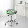 thumbnail image 7 of Fotbe Vector Mexican Otomi Style Bright Stool Covers Round,Waterproof Round Bar Stool Covers Bar Chair Covers Washable Stool Cushion Slipcover for 12-14 Inch Chair-12 inch, 7 of 7