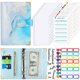 thumbnail image 1 of A6 Budget Organizer Binder Cash Envelope System Loose Leaf Notebook Diy Journal Agenda Planner With Zipper Pocket Expense SheetA6 He Qiyong unisex, 1 of 2