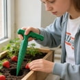 thumbnail image 4 of Professional Ergonomic Garden Dibber Tool - Perfect for Seed Planting, Seedling Transplanting, Bulb Planting & Soil Drilling, Long Handle with Comfort Grip, Durable Plastic Design Dark Green, 4 of 4