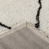thumbnail image 6 of Emma + Oliver 5' x 7' Ivory & Black Polyester Diamond Trellis Shag Style Indoor Area Rug, 6 of 8