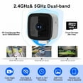 thumbnail image 5 of 3MP 2K Window Camera,2.4GHz & 5GHz WiFi Indoor Cameras for Home Security with Color Night Vision,Person & Motion Detection,24/7 Recording,Easy & Quick Install, 5 of 7