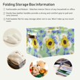 thumbnail image 6 of FREEAMG Sunflower Daisy Storage Basket with Handles Collapsible Storage Bins Canvas Fabric Storage Organizer for Shelves Closet Bedroom Living Room 1Pack, 6 of 7
