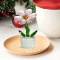 thumbnail image 5 of Crystal Flower Figurine Mini Glass Flower Figurine Collectibles Small Ornament Table Decoration Crystal Glass Bouquet Flower Centerpieces for Home Decor Gifts for Women Mom, 5 of 5
