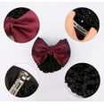 thumbnail image 6 of Sunjoy Tech Bowknot Snood Net Barrette Hair Clip Bun Cover Hairnet Bow Decor for Woman - 3PCS, 6 of 6