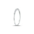 thumbnail image 3 of FB Jewels 14k White Gold Round Diamond Womens Slender Stackable Size 6 Wedding Band 1/6 Cttw, 3 of 4
