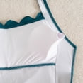 thumbnail image 4 of PNTUTB 2026 Swimwear for Women Solid-Color One-Piece Swimsuit with Wavy Neckline Halter Neck Ruching Slimming Tummy-Tucking and Open-Back Design, 4 of 6