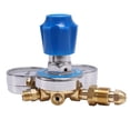 thumbnail image 4 of Oxygen Gas Bottle Regulators O2 Reducing Pressure Inhaler Double Gauge Regulator Oxygen Tank Regula, 4 of 5