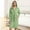 Army Green, variant on Women's Hooded Robe Soft Lightweight Knee Length Bathrobe with Pockets Self-Tie Waist Casual Loungewear Sleepwear