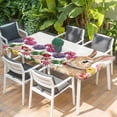 thumbnail image 2 of Easter Bunny Table Cloths for 4 Foot Rectangle Tables, Spring Colorful Daisy Flowers Rabbit Rustic Patio Waterproof Elastic Fitted Tablecloths, Washable Rectangular Table Cover for Camping, 2 of 8