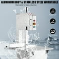 thumbnail image 5 of 850/2200W Electric Bone Saw Machine, 110V Commercial Bandsaw Machine, Adjustable Cutting Thickness, Table Sawing for Chicken Fish Trotter Beef, 5 of 8