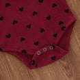 thumbnail image 6 of Fesfesfes Infant Onesie Baby Girls Valentine's Day Hearts Print Ruffles Romper Bodysuit+Headbands, 6 of 8