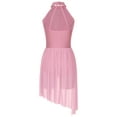 thumbnail image 6 of iiniim Women Lyrical Dance Costumes Modern Contemporary Ballet Dancewear Straps Back Chiffon Flowy Dress Pink L, 6 of 7