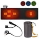 thumbnail image 3 of Colchoneta para Dormir Con Calefacción USB 5 Zonas Almohadilla Calefactora Eléctrica Ajustable Exteriores () Negra, 3 of 9