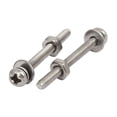 thumbnail image 2 of M2x20mm Tornillo de cabeza plana Phillips de acero inoxidable 304 con tuerca y arandela 18 juegos, 2 of 3