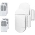thumbnail image 1 of eMylo Wireless Siren Magnetic Sensor 130dB Door Alarm Sensor Self-adhesive Window Alarm 3 Alarm Tones with Remote Control for Home Security (2 Pack), 1 of 5