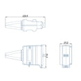 thumbnail image 3 of Riwesomey Conector de enchufe de remolque plano de 12 pines, adaptador profesional ajustable, piezas de RV, enchufes hembra, soporte, abrazaderas de cable, Herramientas y ferretería Riwesomey TO010080-01, 3 of 6