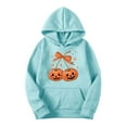 thumbnail image 4 of Craaazy Hoodies For Women Long Sleeve Hooded Sweatshirt Halloween Running Hooded Drawstring Tops With Pockets Gifts For Women, 4 of 6