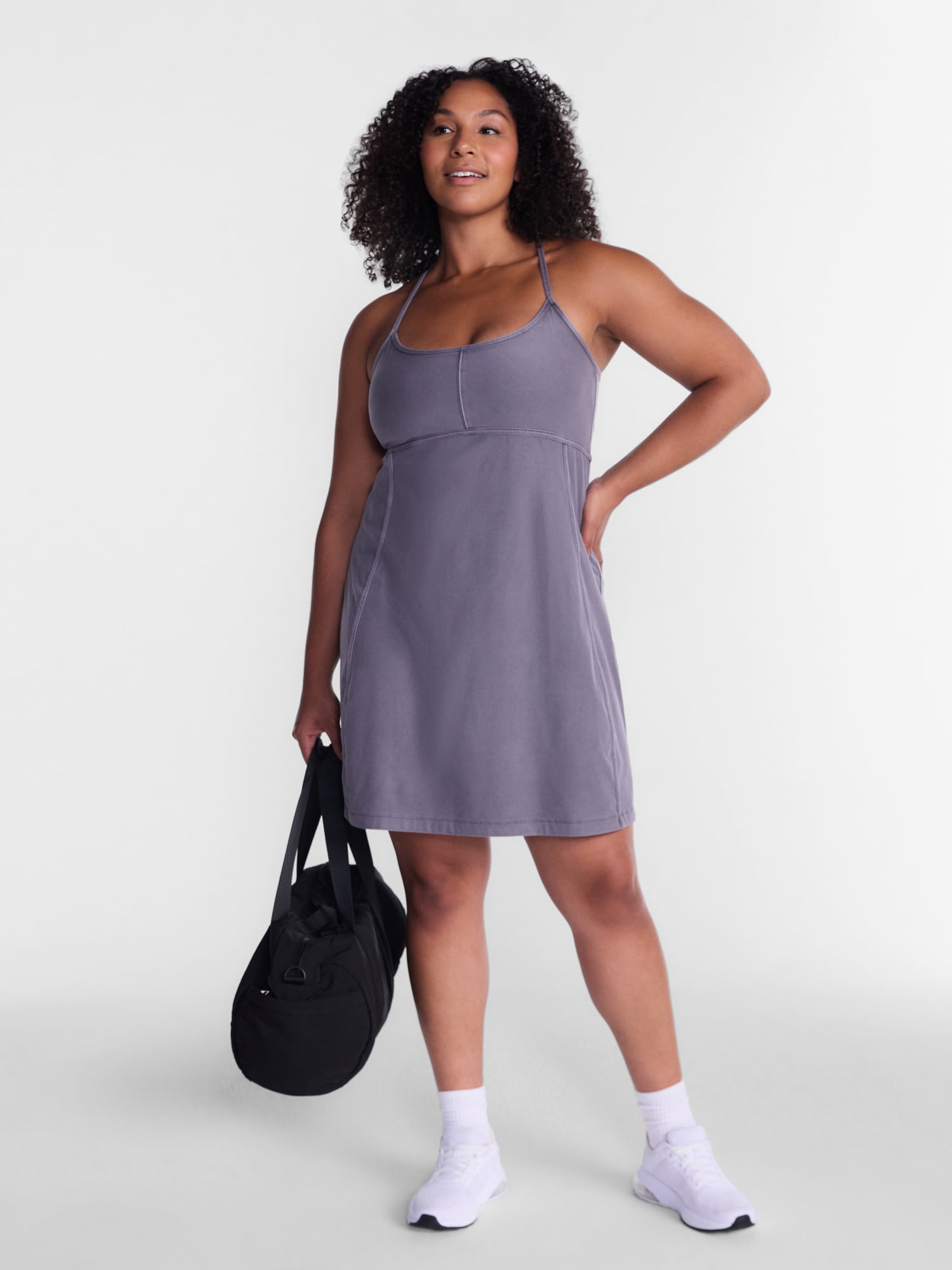 Athletic Works Women's Soft Wash Active Dress with Liner, Sizes XS-XXXL