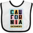 thumbnail image 3 of Inktastic Sacramento California Gifts Boys or Girls Baby Bib, 3 of 4
