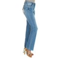 thumbnail image 4 of SEXY COUTURE Women's Rhinestone Mid Rise Boot Cut Light Wash Denim Jeans (S-517-PB), 4 of 4