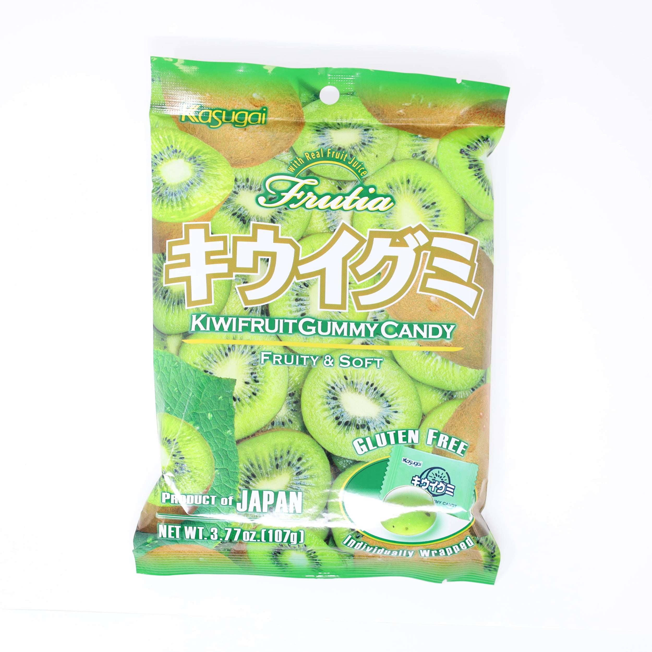 Expiring on 12/11/2022 Kasugai Frutia KiwiFruit Gummy Candy Gluten Free