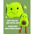 thumbnail image 3 of Peluche de peluche con forma de aguacate HUOGUO, 20 cm, con pie, para regalo para niños, 3 of 3