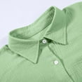 thumbnail image 7 of YABCSAZ Women's Long Sleeve Button Down Shirts Plus Size Solid Color Blouse Tops Oversized Workout Casual Jackets Shirts for Women, 7 of 7