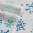 thumbnail image 1 of Eddie Bauer Flannel Sheet Set, King, Tossed Snowflake, 1 of 1