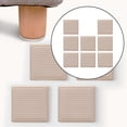 thumbnail image 3 of 8 Piezas Almohadillas de Silicona para Muebles Antideslizantes Cubiertas Premium para Piernas Autoadhesivas Antiarañazos Almohadillas para Pies de cuadrado beige 30mm BLESIY almohadillas para patas de sofá, 3 of 8