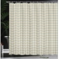 thumbnail image 4 of Ambesonne Abstract Shower Curtain, Sequence of Vivid Motifs, 69"Wx84"L, Dark Tan and Pale Camel, 4 of 5