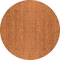 thumbnail image 1 of Ahgly Company Indoor Round Oriental Orange Industrial Area Rugs, 4' Round, 1 of 4