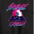 thumbnail image 3 of Disney Villains - Cruella Savage Graphic Long Sleeve Fleece Sweatshirt, 3 of 5