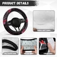 thumbnail image 5 of Uorisanigo Boho Print Warm Steering Wheel Cover for Winter Retro Car Steering Wheel Cover for Most Vehicle Easy to Install Car Steering Wheel Protector for Women Car Decor Gift for Wife, 5 of 8