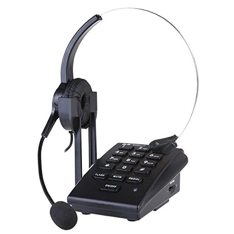 Dialpad with Headset, Urbest Corded Phone [Call Center] Telephone with
