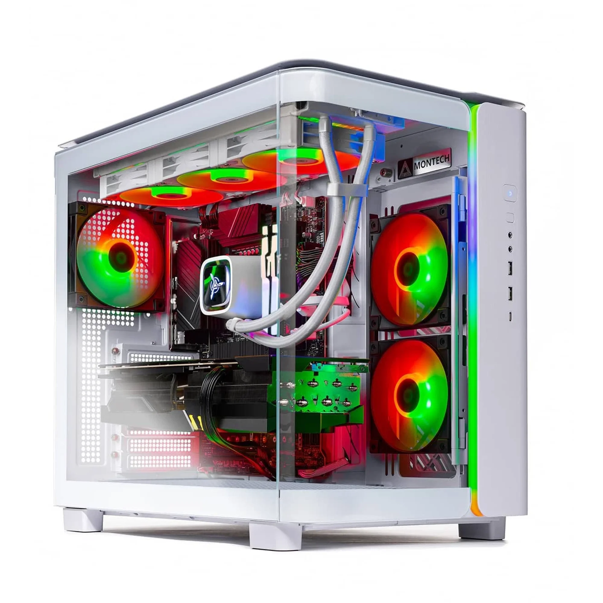 Skytech Gaming - KING95 Gaming Desktop PC - AMD Ryzen 7 9700X - 16GB Memory - NVIDIA GeForce RTX 5060 Ti 16GB - 1TB NVMe SSD - White