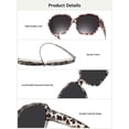 thumbnail image 5 of TINHAO Oversized Square Fit Over Glasses Sunglasses for Women with Hard Case, Trendy Polarized UV400 Wear Over Prescription Glasses Stylish Fashion, 5 of 6
