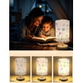 thumbnail image 2 of Lámpara de mesa infantil astronauta GFTDNS con base de madera y LED USB, 2 of 7
