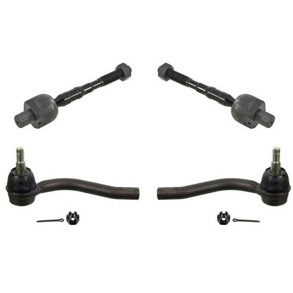 For 2007-2008 G35 Sedan 09 to Pro Date 05/10 G37 Sedan Inner Outer Tie Rods 4Pc