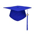 thumbnail image 1 of Hioecau Graduation Cap with Tassels Elastic Closure Adjustable Fit Sturdy Board Ceremony Party Bachelor Hat Celebration Decor, 1 of 8
